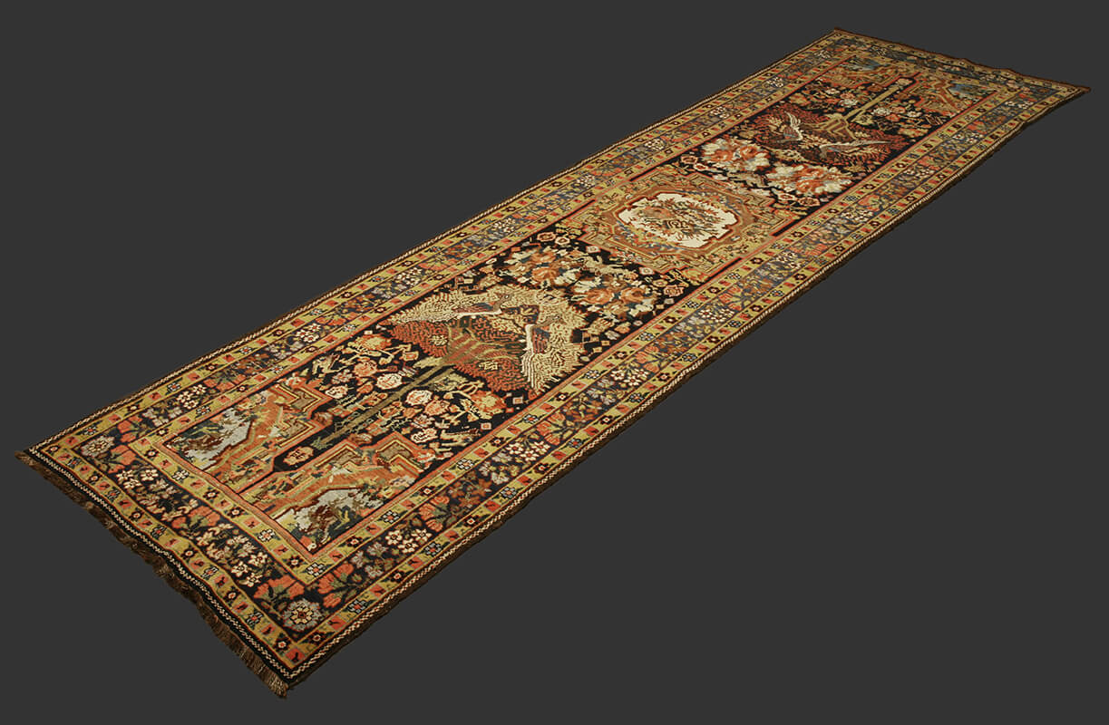 Semi-Antique Persian Bakhtiari Runner n°:87711470